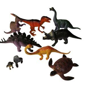 Assorted Dinosaur & Animal Toy Figures Set